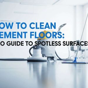 Clean cement floor with microfiber mop in a professional cleaning thumbnail.
