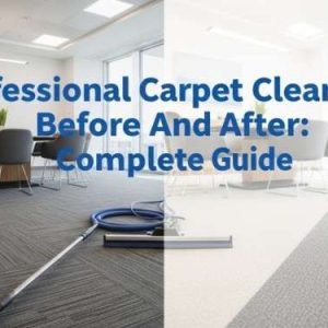 Professional carpet cleaning before and after blog thumbnail showing a bright, refreshed carpet result